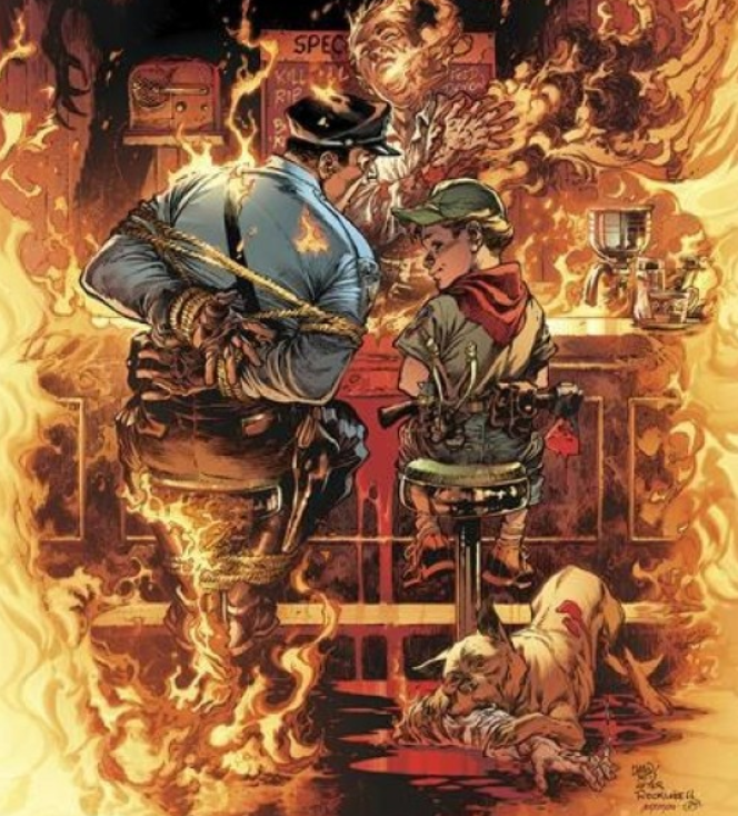 Pranky putting his skills to use like his knot tying badge